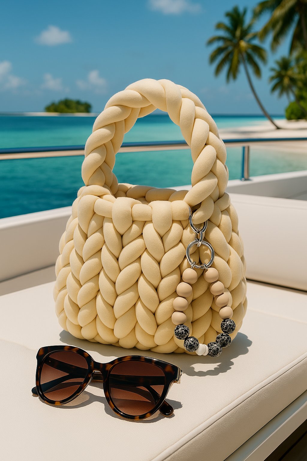 Chunky Knit Cloud Bag – Handgemachte Häkeltasche in Bonbonfarben Weiche & stylische Handtasche für große und kleine Damen